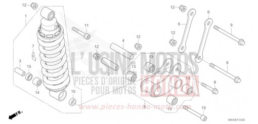 REAR CUSHION NC750XDS de 2025